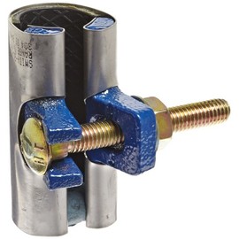 Smith-Blair - 24500010503000 Stainless Steel Repair Clamp, Redi-Clamp, Carbon Steel Bolt, 1 Bolt, 3" Length, 3/4" Pipe Size
