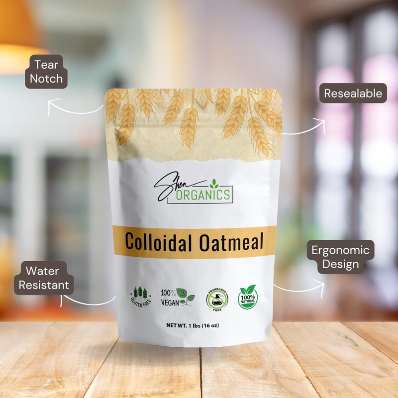 Shea Organics Colloidal Oatmeal – 1lbs |16 OZ | Soothing