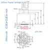 Diameter 35mm Ceramic Faucet Cartridge Replacement for Single Handle Kitchen