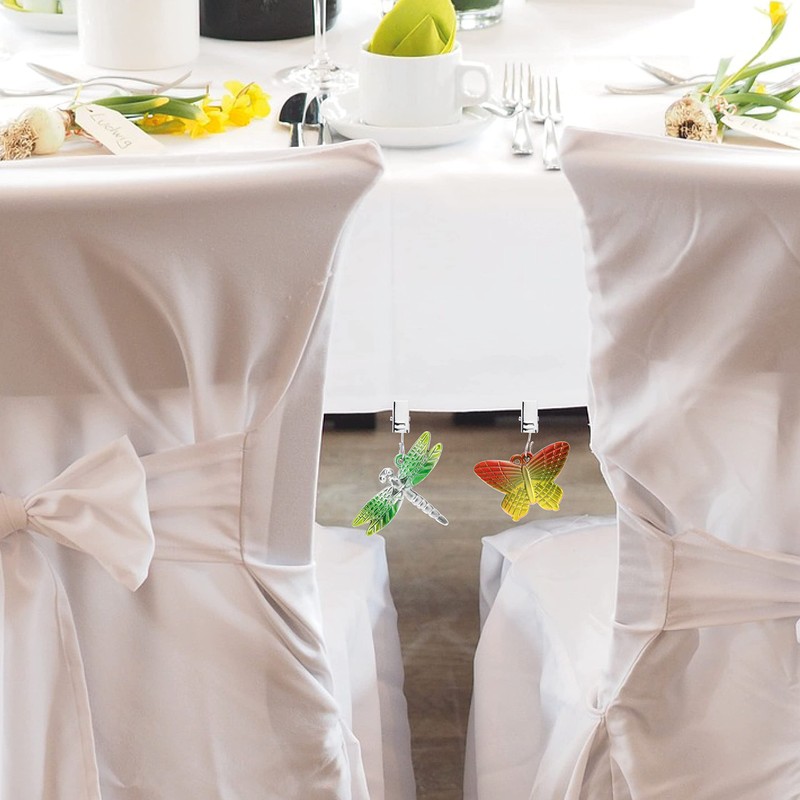 com-four® 8 x Tablecloth Weights in the Shape of Dragonflies
