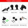 BONIKLUBA 6FT Heavy Duty Sliding Barn Door Hardware Rail Kit
