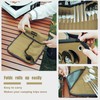 GCFTIFF 2pcs Camping Utensil Bag, Knife Roll Bag,Portable Knives Pouch,Canvas