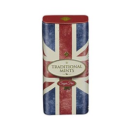 New English Teas Retro Union Jack Sugar Free Mints Travel Tin with Flip Lid 25g