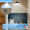 GUYULUX Solar Pendant Lights Outdoor, Solar Shed Light with 360°