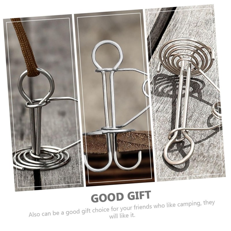 BESPORTBLE Stake Strong Tent Ground Pegs Camping Gadgets Fishbone Fixing