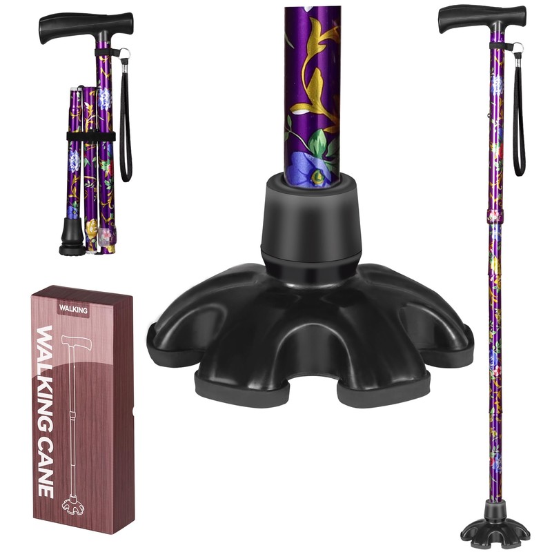 YOKABOZE Walking Cane for Women & Men, Folding Cane Lightweight
