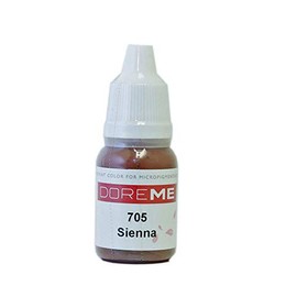 Doreme The Elixir Beauty Professional Permanent Makeup Pigment Tattoo Ink Set Micro Organic Lips, CLINICALLY Tested, Sienna, 1/3 Oz