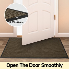 Commercial-Grade 3x5ft Front Door Mat Entrance Mats for Both Indoor & Outdoor Areas, Non-Slip Dirt Trap Floor Mat Stylish Decor Runner Carpet Welcome Doormat for Entryway Office Patio Kitchen