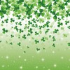 AIBIIN 72x72 in St. Patrick's Day Clover Shower Curtain for