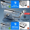 Ranbo No-Drill Double Glass Door Lock with Key for Swing
