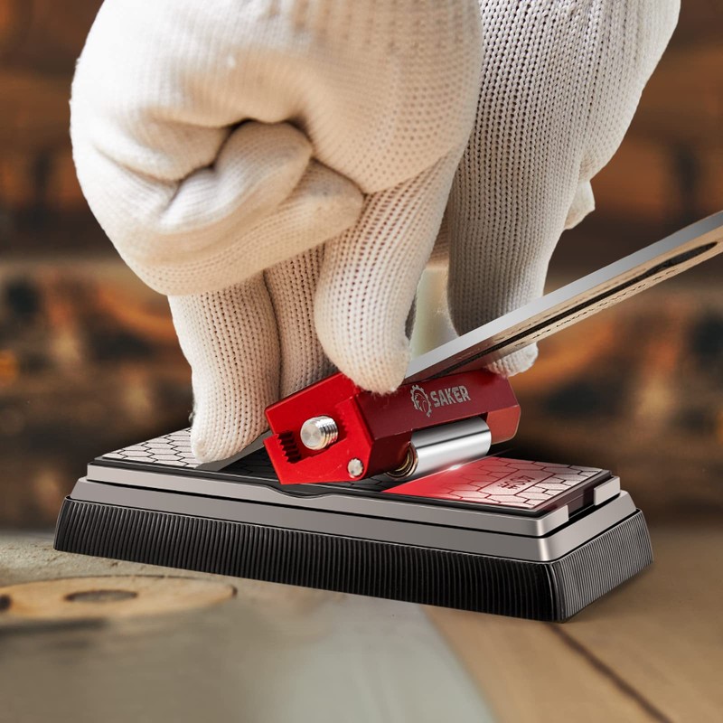 Saker Saker Honing Guide Tool Upgraded - Off-Center Sharpening Holder