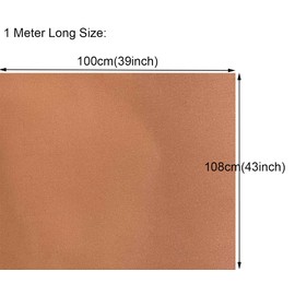 Amerthing Pure Copper Faraday Fabric RF & LF Electromagnetic Fields Gold Color Blocking Fabric 1 Meter (39"x43" inch)