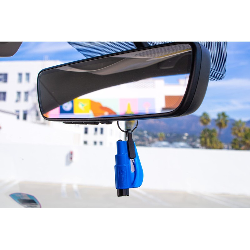 resqme The Original Emergency Keychain Car Escape Tool, 2-in-1 Seatbelt