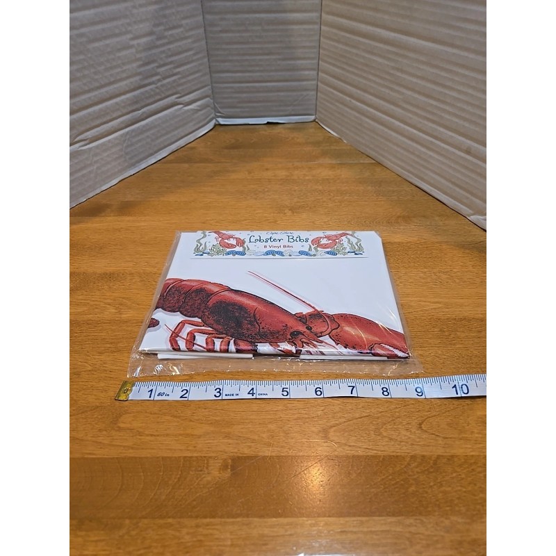 Cape Shore Paper Products Lobster Bibs 8 Vinyl Bibs With