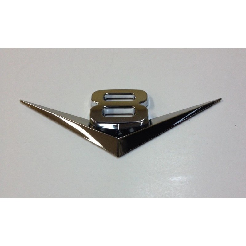 YSA 3D V8 LOGO CHROME BADGE ABS EMBLEM CAR AUTO
