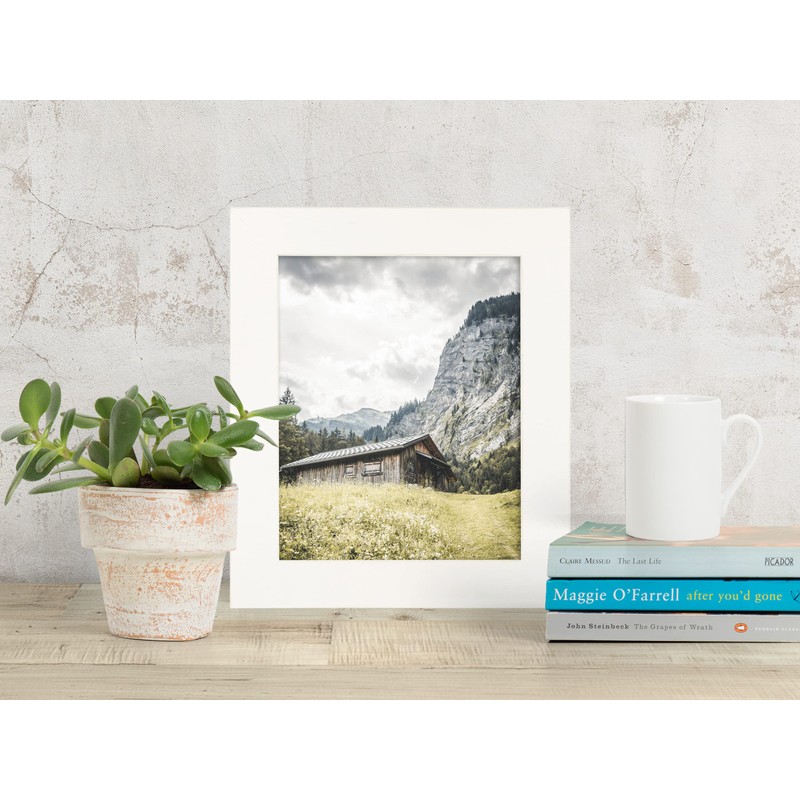 The Rusty Roof-8x10- Distressed Everly White - Solid Wood- Handmade