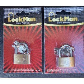 2 Small Metal Padlocks Mini Brass Tiny Box Locks Keyed Jewelry 3 Keys 35 mm Safe