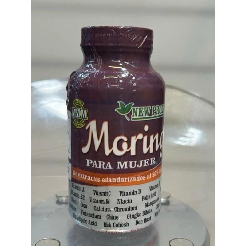Elias Organic Products Moringa para Mujer 500mg 60 Capsules