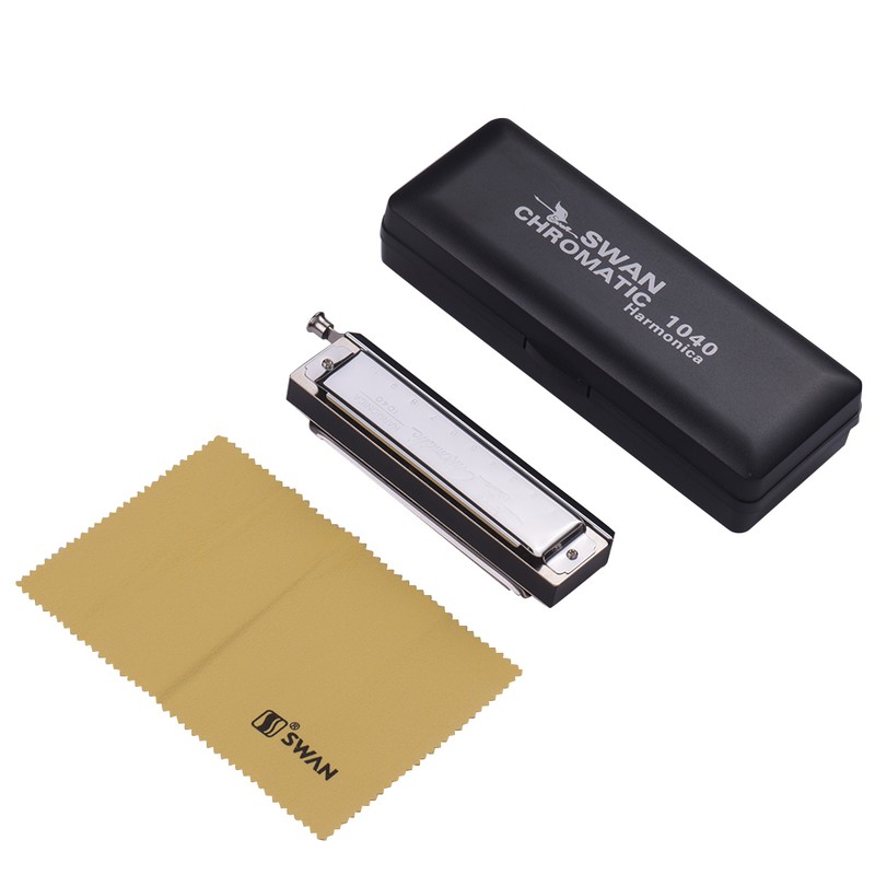 Swan Chromatic Harmonica 10 Holes 40 Tones Key of C