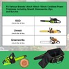 HTZSSON Chainsaw Carrying Case, Compatible with Greenworks, EGO, Dewalt, 14