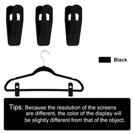 Pack of 48 Clothes Hangers Velvet Clips, Velvet Hanger Clips, Clothes Pins Strong Finger Grip Flocked, Plastic Hanger Clips, Velvet Clips, Plastic Clips