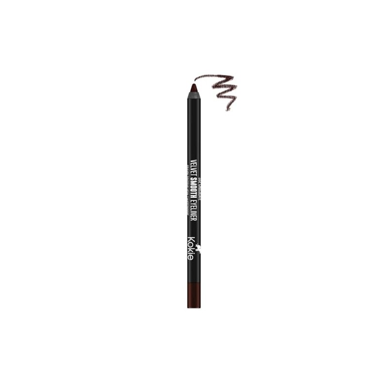 Kokie Cosmetics Waterproof Velvet Smooth Eyeliner Pencil, Chocolate, 0.042 Ounce