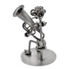 STEEMO Screw Man Musician Tuba, Gift Metal Decoration, 12 x