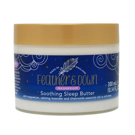 Feather & Down Magnesium Soothing Sleep Butter (300ml) - With Magnesium, Calming Lavender & Chamomile Essential Oils To Aid Sleep. Vegan Friendly & Cruelty Free.
