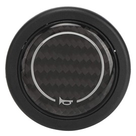 Horn Button Hand Steering Horn Switch Button Steering Wheel Horn Button Mounting Diameter 50mm Length 57mm 6V Textured Easy to Use Horn Button for Nardi Steering Wheel Carbon Fiber