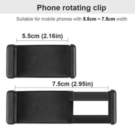 POHOVE Guitar Head Clip Guitar Phone Holder Smartphone Guitar Capo 360 Rotation Headstock Cell Phone Clamp Clip Mount for Electric or Acoustic Guitars, Fits Smartphone with 2.16in-2.95in