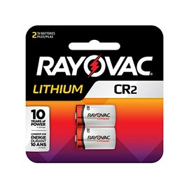 Rayovac Lithium Photo Battery CR2 Size, 3.0-volt, 2-Pack