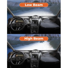 KEMIMOTO X3 LED Headlights Assembly Front Accent Lights, Left Right Head Lamp High/Low Beam Compatible with Can Am Maverick X3 Max XDS XRS R Turbo DPS 2017-2025, Replace 710004658 710004659