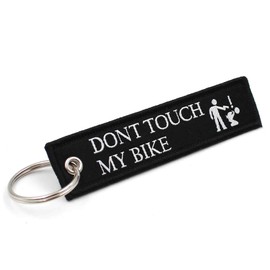 VmG-Store Made in Jet Tag Key Fob Country Flags Robust Solid Material Overlocked with Stylish Country Flags, Dont Touch My Bike