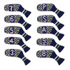 Scott Edward 10 Pcs Knitted Golf Iron Head Covers Adorable
