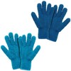 BLMHTWO 2 Pairs Microfiber Dusting Gloves Washable Microfiber Gloves Mitt