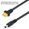 AAOTOKK DC 5.52.5mm to XT60 Adapter Cable Female XT60 Bullet