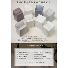 LINSL Disposable Sanitary Box, 4 Trial Pieces (Marble Assorted), Wall Mounted, Deodorizing, Sanitary Supplies, Garbage Can, Napkins, Cars, Floating Storage, Made in Japan