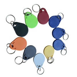 13.56mhz tag Classic 1K KeyIso14443a RFID tag Non Contact Access Key, Intelligent Access Control Key (Pack of 10)
