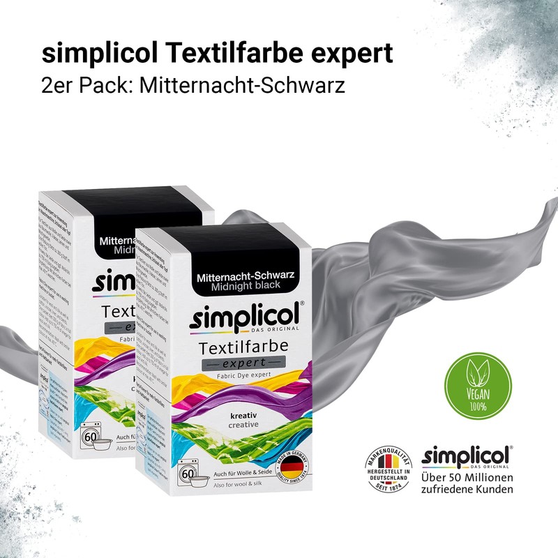 Simplicol Expert Textile Dye for Creative and Easy Dyeing -