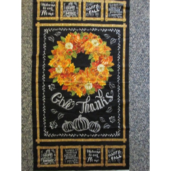 Out of Print SUNFLOWERS WREATH PUMPKINS HOME METALLIC FALL GIVE
