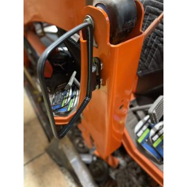 Magnetic Mirror 2-VINYL COATED XL 556LB NEODYMIUM  MAGNET TRACTOR MIRROR KUBOTA B BX JOHN DEERE