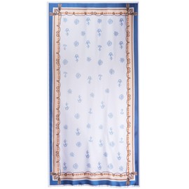 Wuliim Satin Shawl and Wrap with Floral Prints - 35"x70" Chic Long Scarf for Women, Versatile Fashion Accessory for Any Season (Celeste Blue)