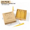 30 Minute Beeswax Meditation Candles 24Pcs, Prayer Gift for Relaxation