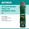 Extech CB10 Circuit Breaker Finder, Locates fuses/Breakers, Tests receptacles and