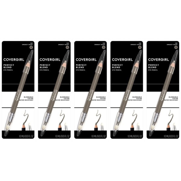 5x COVERGIRL Perfect Blend Eyeliner Pencil - 130 Smoky Taupe .03 oz (5 PACK)