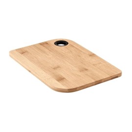 Mid Elegant Bamboo Wood Chopping Board 25 x 18 cm Thickness 1 cm with Hanging Hole for Kitchen