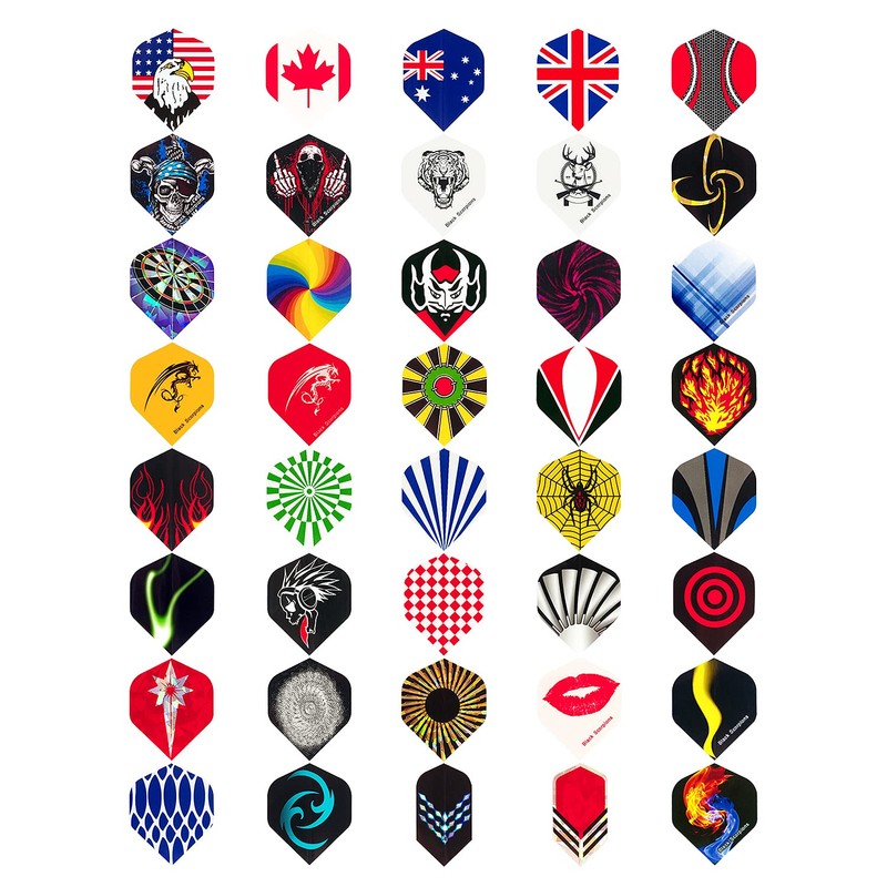 Wolftop Standard Dart Flights 40 Sets 120 Pcs - Durable