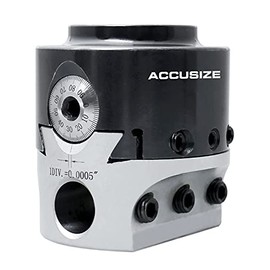 Accusize Industrial Tools 3'' Boring Head, 3/4'' Hole Size, 3/4'' Off Set, 1-1/2-18'' Thread Mount, 0350-0003