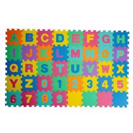 eBuzz 36PC Baby Foam Play Mat – Alphabet and Numbers Playmat for Toddler – Soft Interlocking Floor Tile for Infant – Jigsaw Puzzle Flooring Mat – Kid Children Crawling EVA Foam – 15 x 15 cm