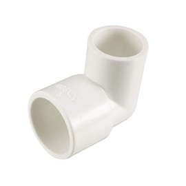 sourcing map PVC Pipe Fitting Angle Fitting 25 mm Slip x 20 mm Slip 90 Degrees Pack of 5